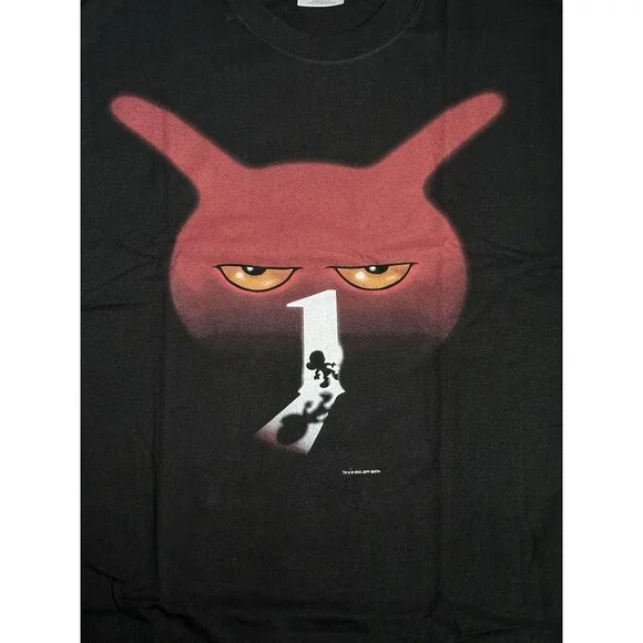 Vintage Bone Jeff Smith Graphic T-shirt XL Black 2002 Graphitti NWOT HTF RARE DS - Picture 2 of 5